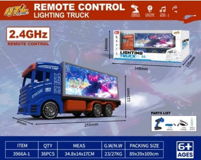 Remote control lighting truck